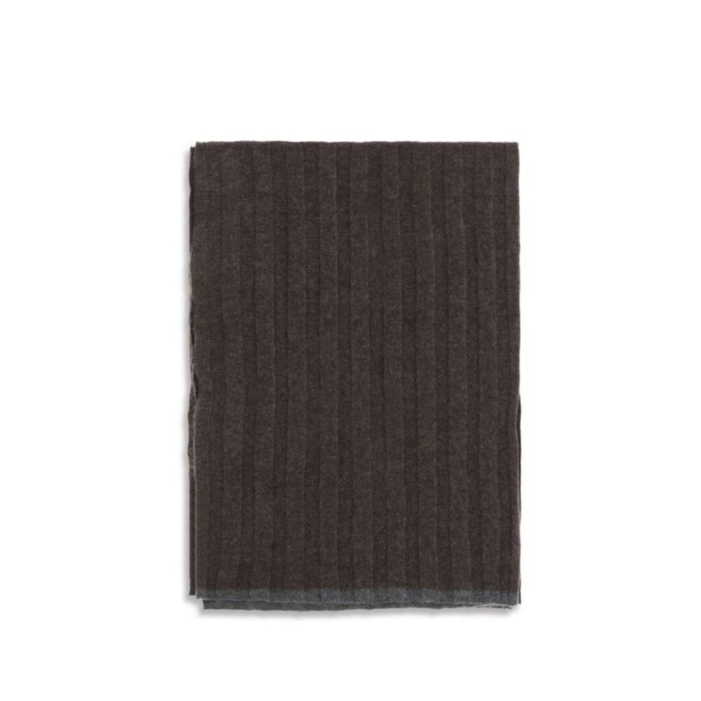 Brunello Cucinelli Brown Cashmere Men's Scarf